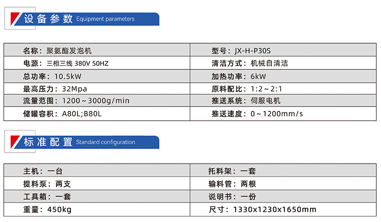 JX-H-P30S鋁型材填充發泡機(圖2)